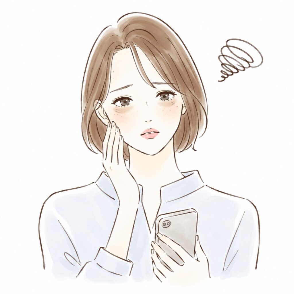 生活習慣が乱れている女性